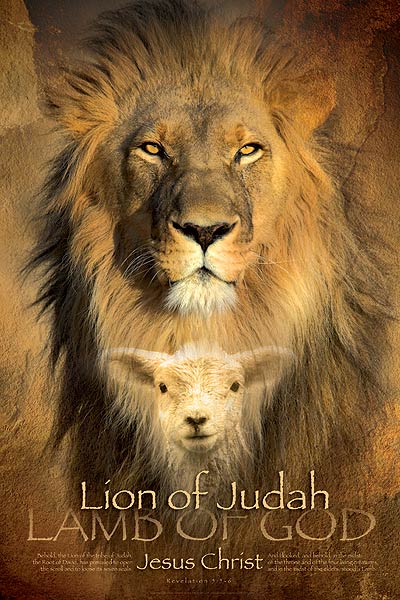 Lamb of God, Jesus the Lion and Lamb